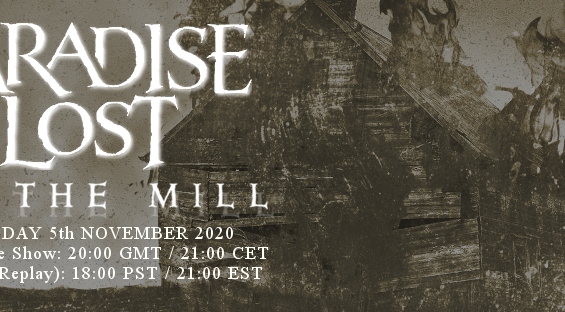 Paradise Lost: Anuncia su show in streaming para el 5 de noviembre.