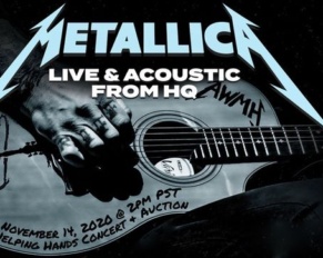 [METALLICA] transmitirá concierto benéfico por streaming