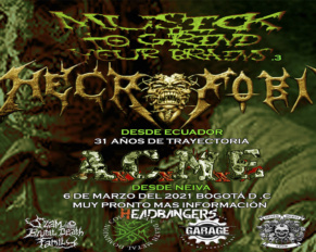 [Necrofobia] Death Metal desde 1991 de Ecuador se prepara para devastar Colombia el 2021