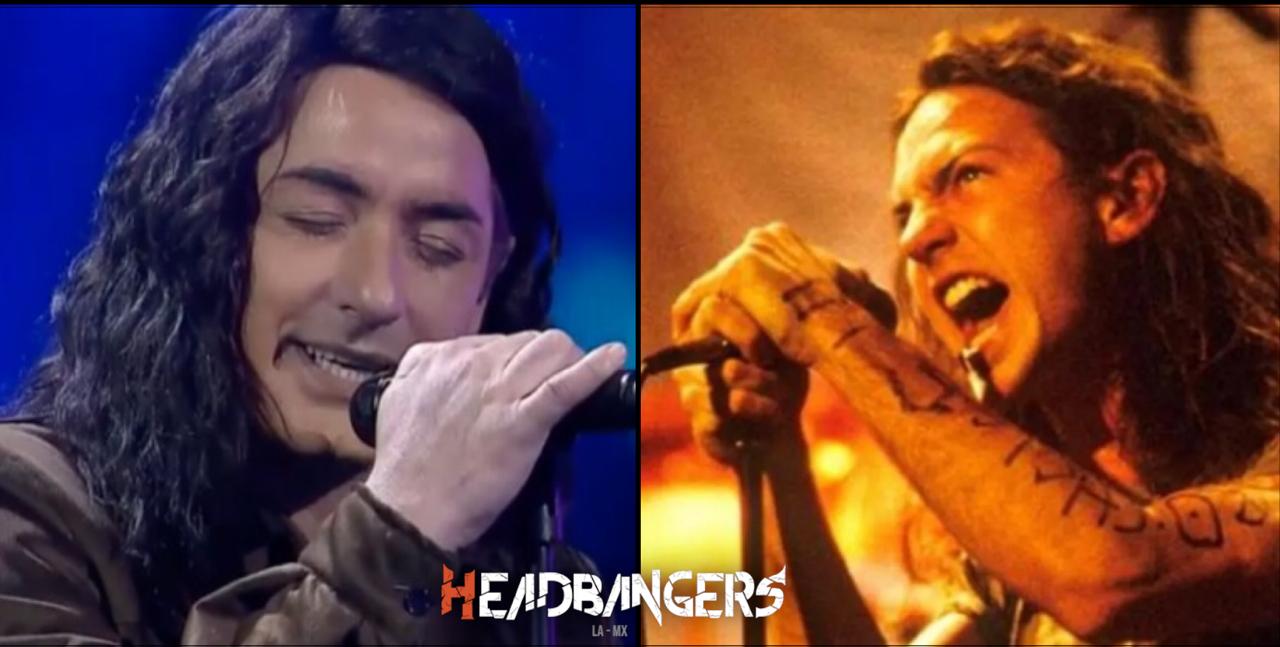 Increíble: Conductor de noticias chileno sorprende con imitación a [Eddie Vedder] de [Pearl Jam]