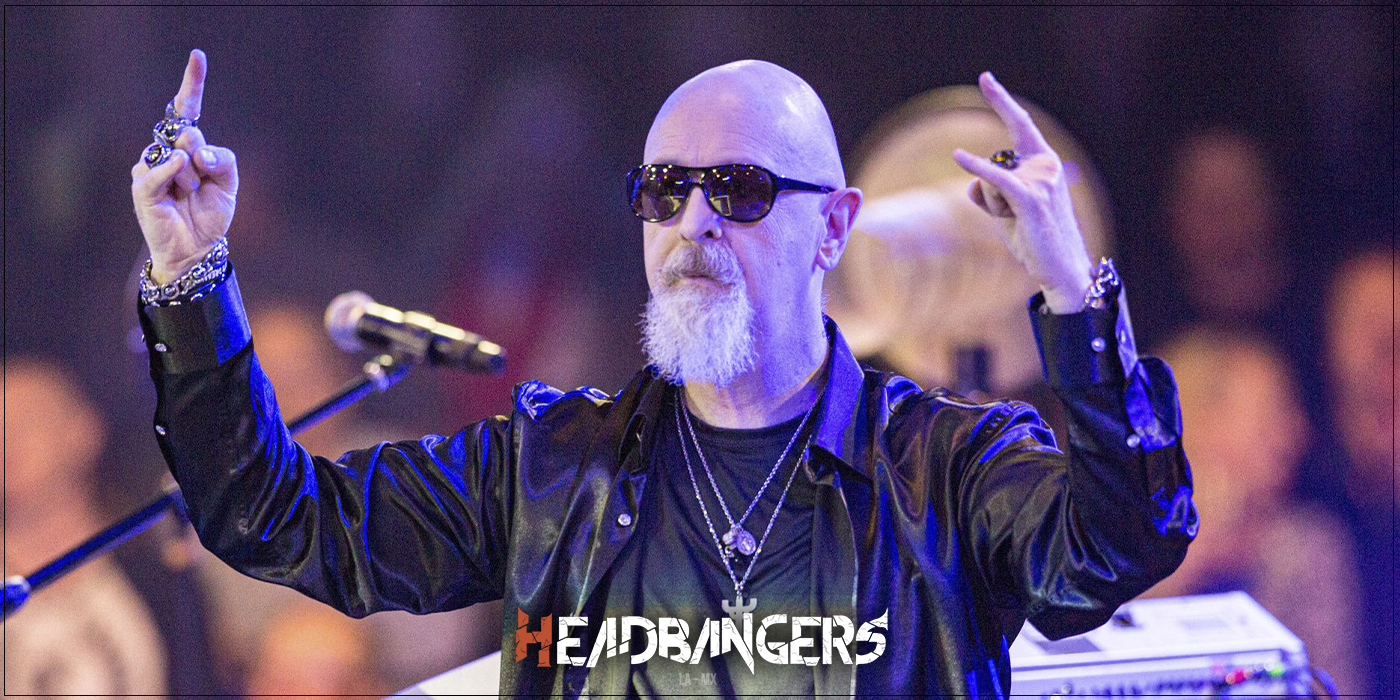 [Rob Halford] protagoniza los anuncios de una compañía de seguros