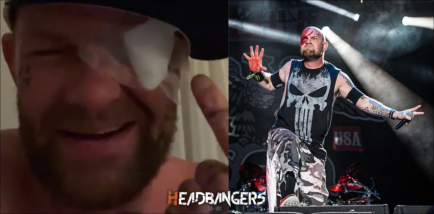 Vocalista de [Five Finger Death Punch] herido en el escenario