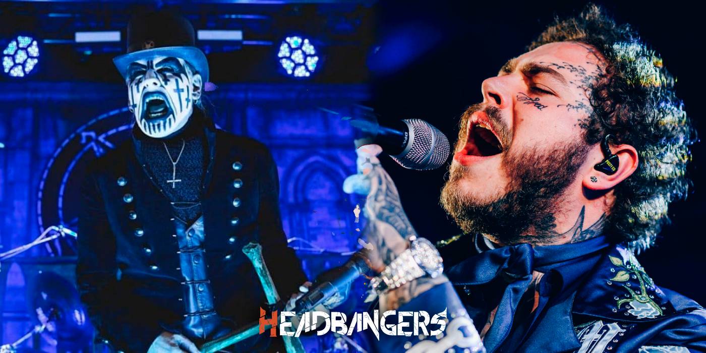 [Post Malone] conoció a [King Diamond] en concierto de [Slayer]