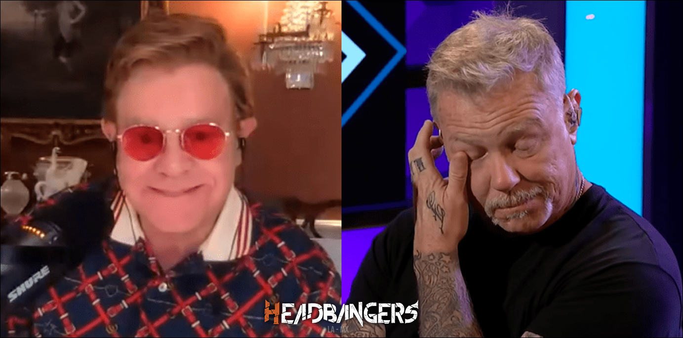 ¡Elton John hace llorar a James Hetfield!