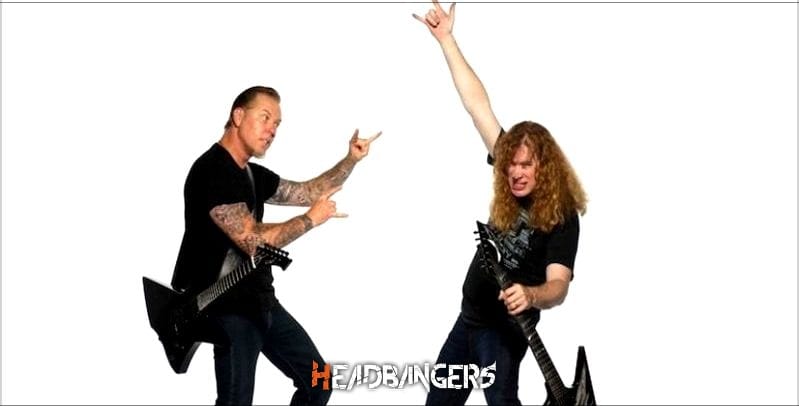 A [Mustaine] se le fue la mano con [Hetfield]. Hoy se arrepiente