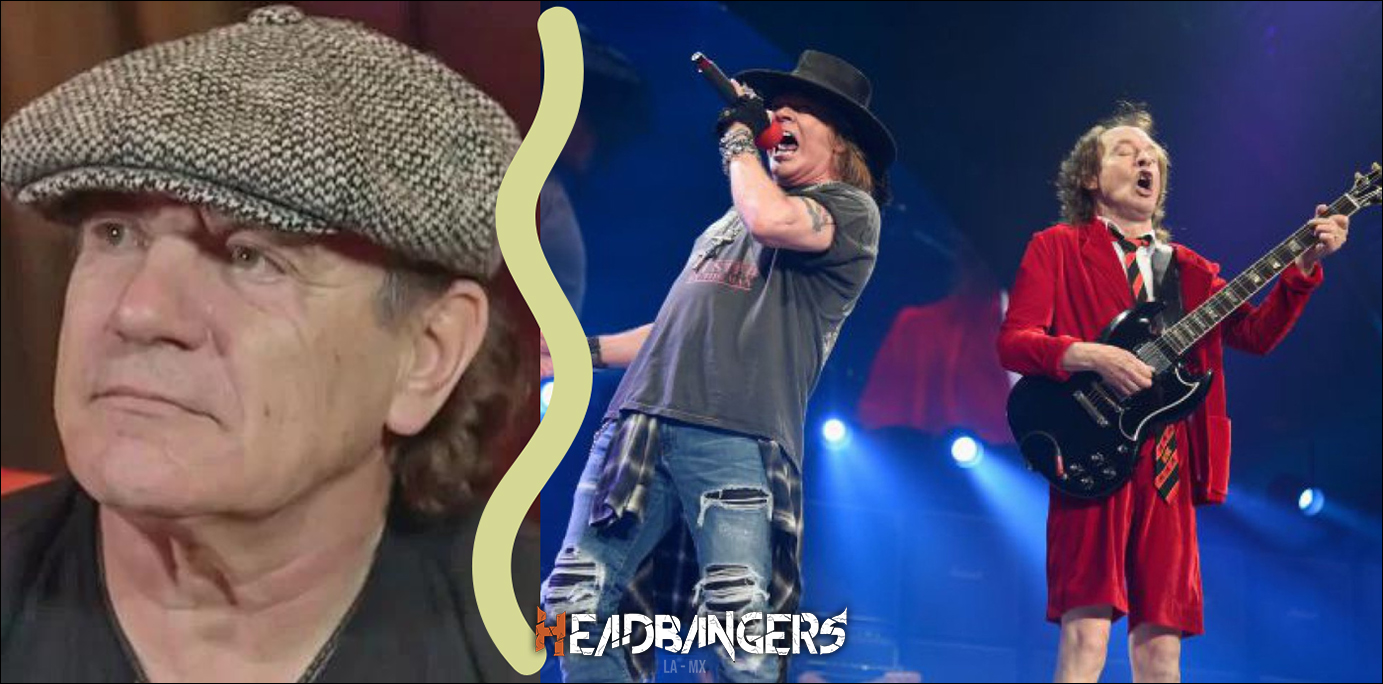 Brian Johnson sobre Axl Rose en AC/DC: ‘No pude mirarlo’