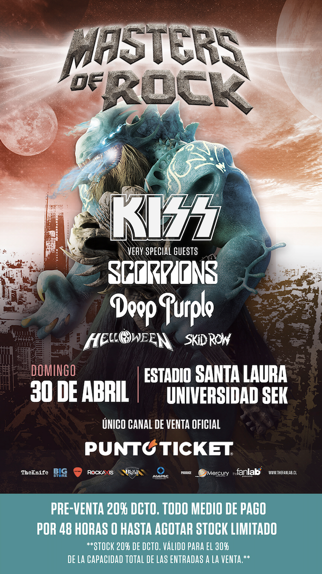 Conciertos: Masters of Rock reunirá en Chile a las mejores bandas