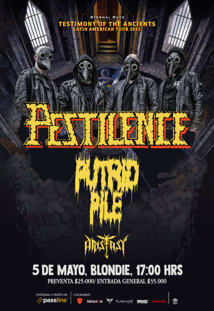 Conciertos: ¡Pestilence regresa con 2 show confirmados a Chile!