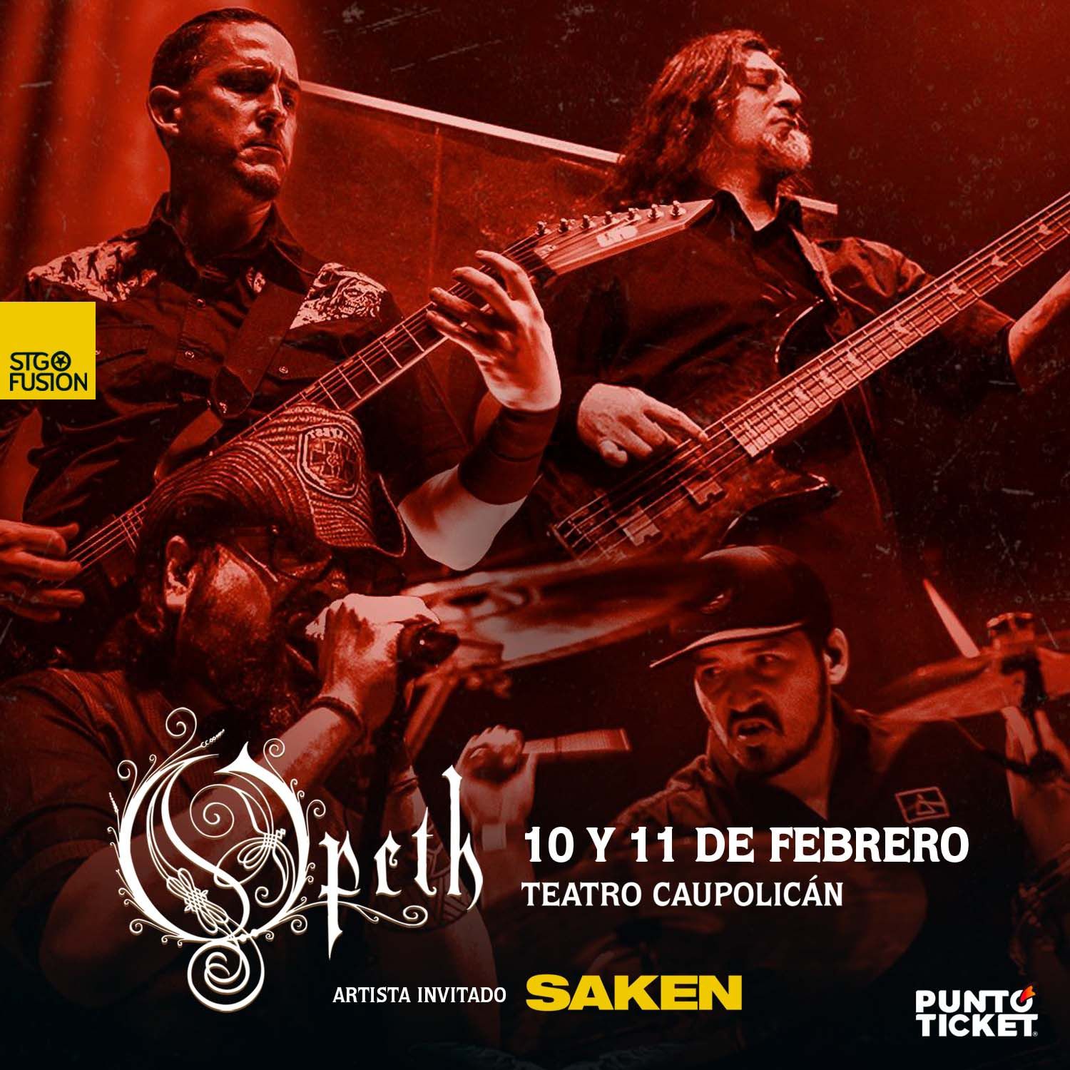 Saken abrirá shows de Opeth en Chile y prepara un intenso 2023