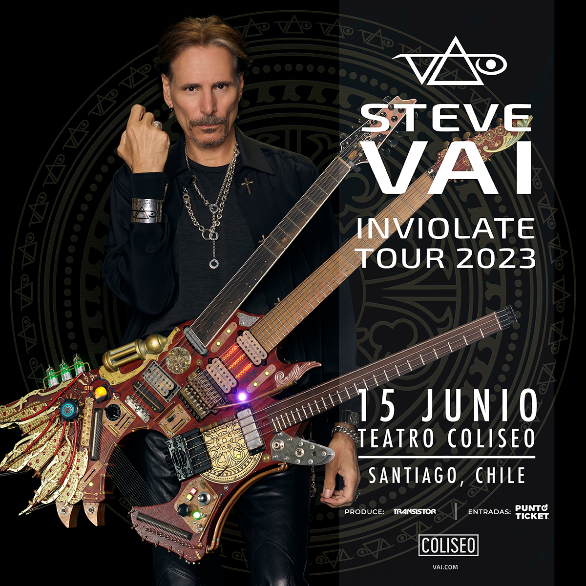 Conciertos: Steve Vai llega a Teatro Coliseo con su ‘Inviolate Tour’