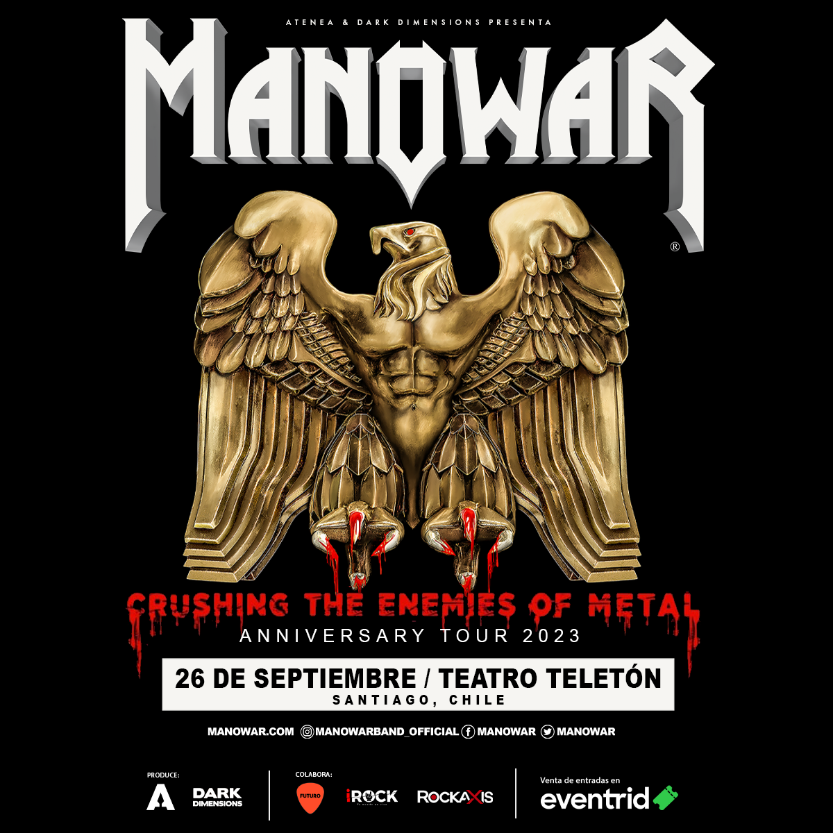 [Conciertos] Manowar confirma esperada fecha en Chile!!!