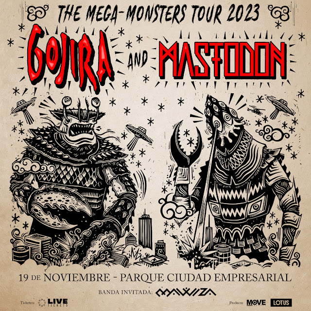 [Conciertos] – Gojira y Mastodon regresan a Chile con ‘The Mega-Monsters Tour’