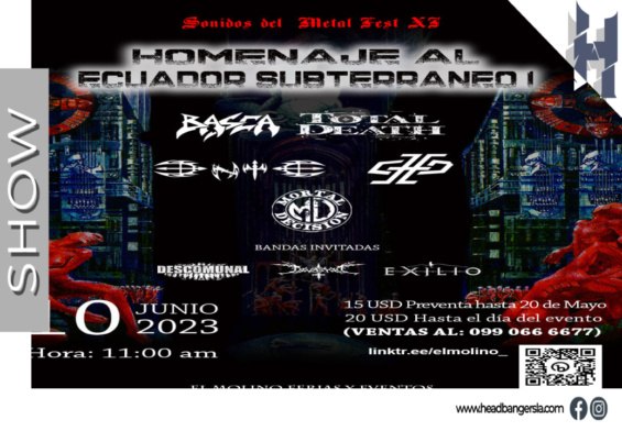 [Conciertos] – El Metal ecuatoriano estará de fiesta en el ‘Homenaje al Ecuador Subterráneo I’