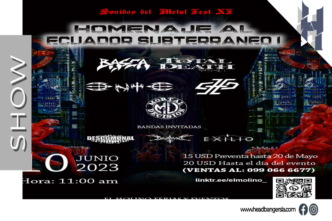 [Conciertos] – El Metal ecuatoriano estará de fiesta en el ‘Homenaje al Ecuador Subterráneo I’