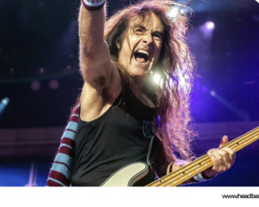 Steve Harris no le pareció divertida la payasada de Bruce