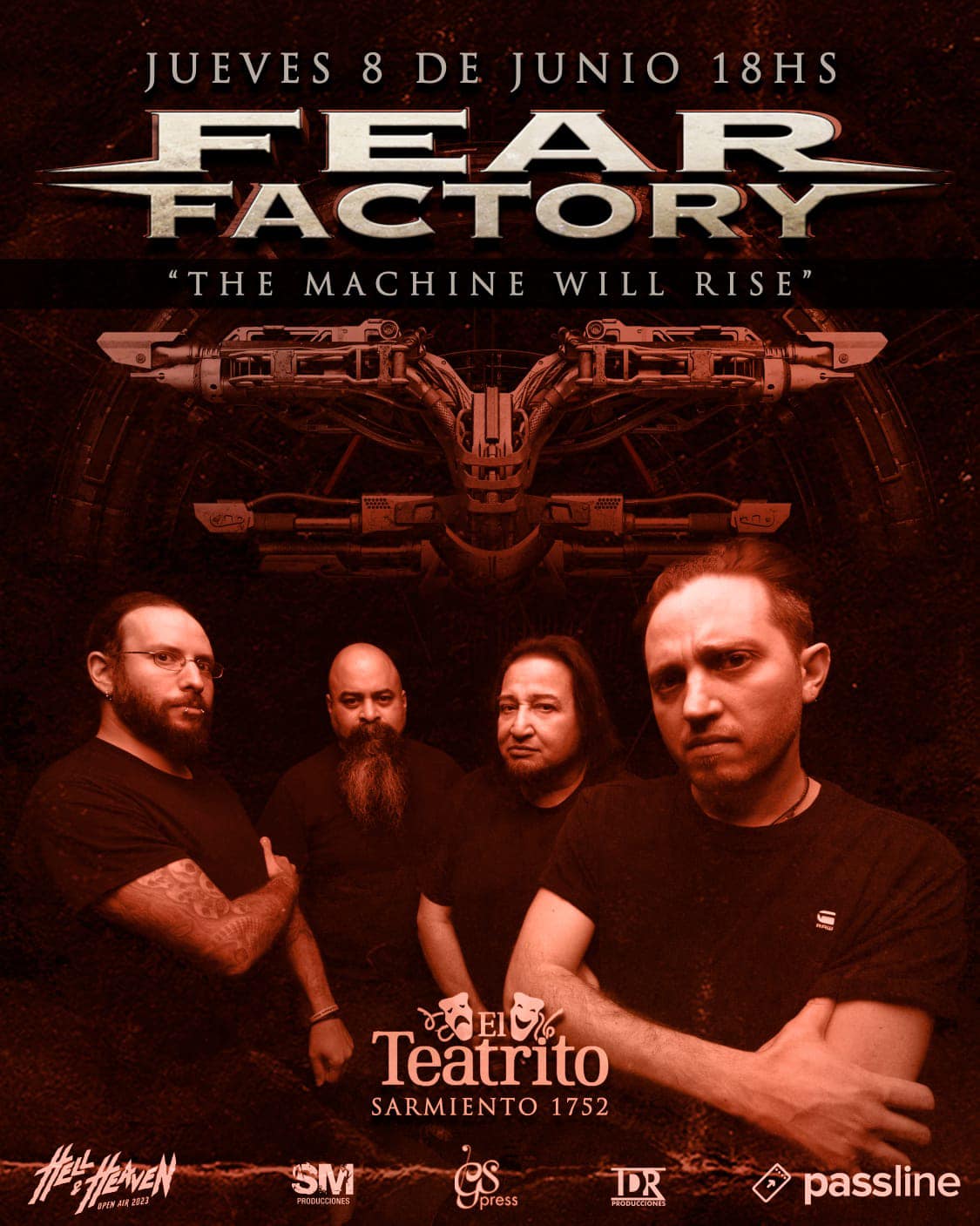 [Conciertos] – Fear Factory a punto de agotar entradas para la fecha en Argentina (08/06/2023)