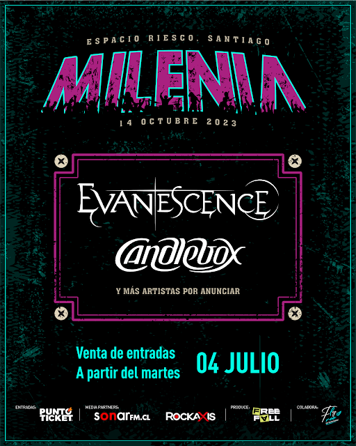 [CONCIERTOS] – Evanescence y Candlebox encabezan Festival en Chile