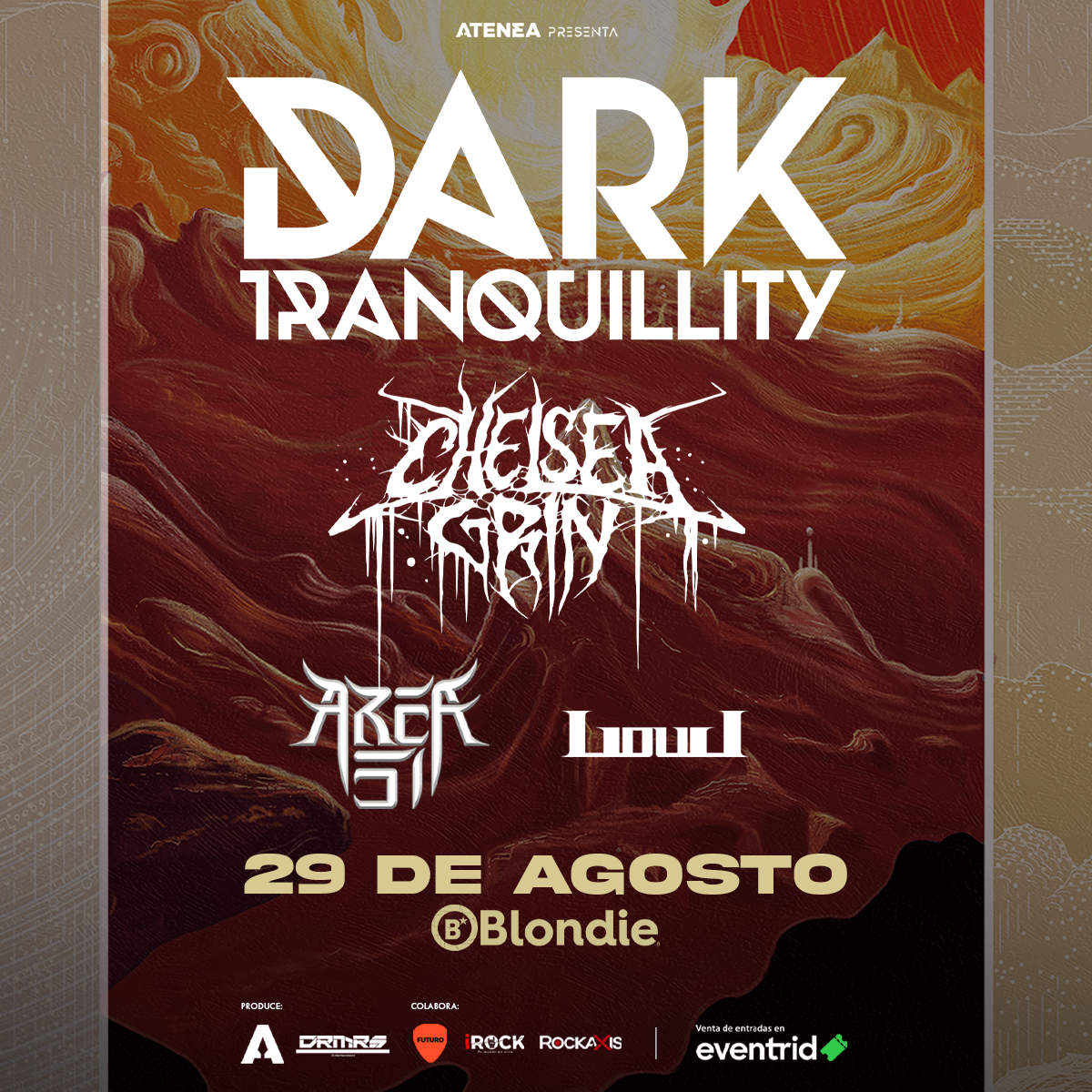 Dark Tranquillity en Chile suma a Chelsea Grin y los nacionales Loud