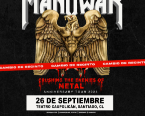 Atención: Por éxito de ventas Manowar en Chile cambia de recinto