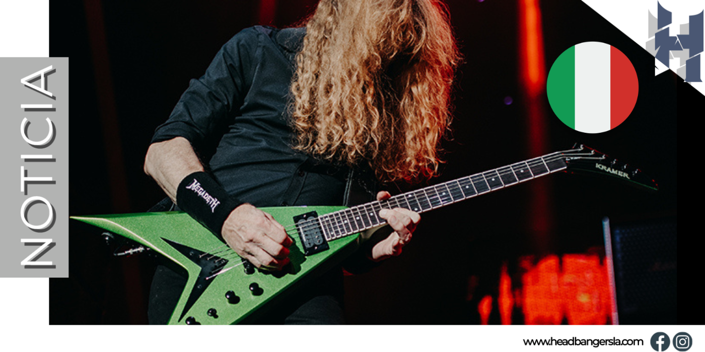 [Noticias]: ¿Qué hace Dave Mustaine (Megadeth) en Italia?, te contamos.