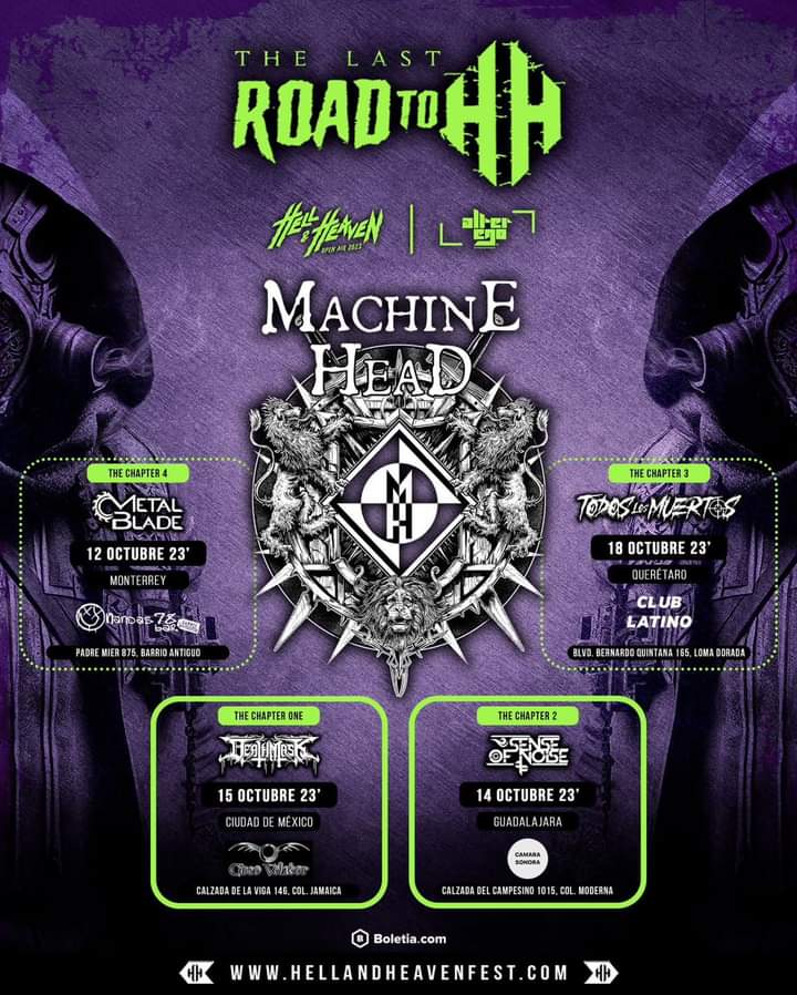 [Conciertos]: Machine Head llega a México con un gran cierre para RoadToHell