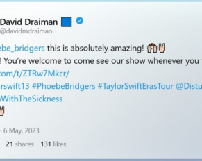 Oh oh, peligro… ¿Que traen entre manos David Draiman (Disturbed) y Taylor Swift?