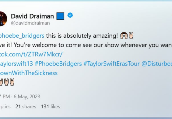 Oh oh, peligro… ¿Que traen entre manos David Draiman (Disturbed) y Taylor Swift?