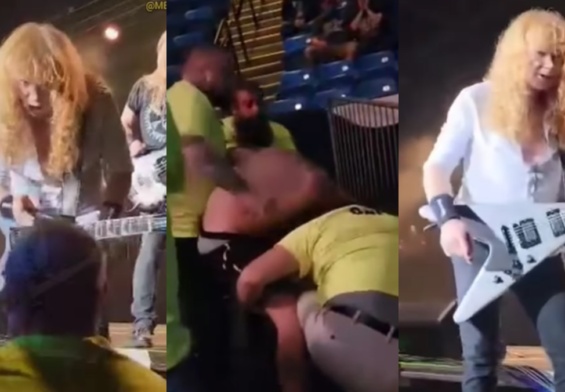 Dave Mustaine terminante al defender a un fan