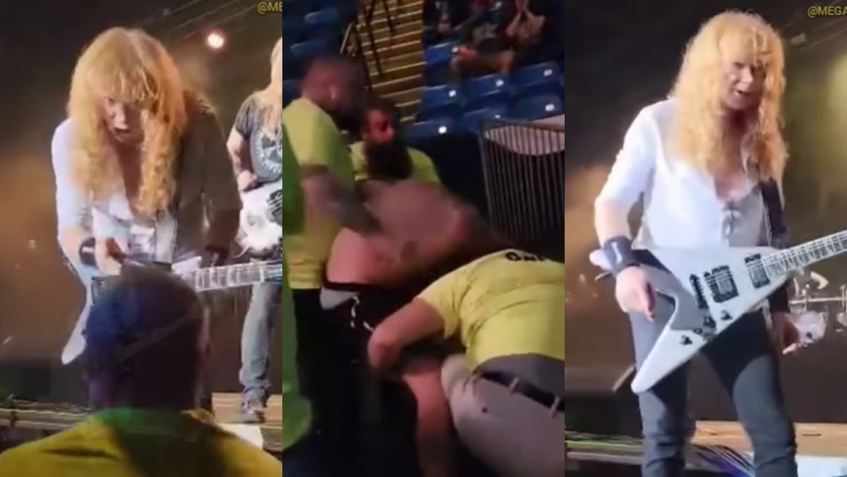 Dave Mustaine terminante al defender a un fan