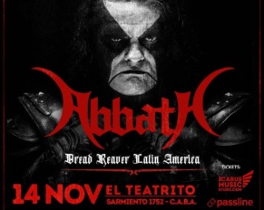 [Conciertos] – Abbath a pocos dias su llegada a Argentina ¡El Rey esta de vuelta!