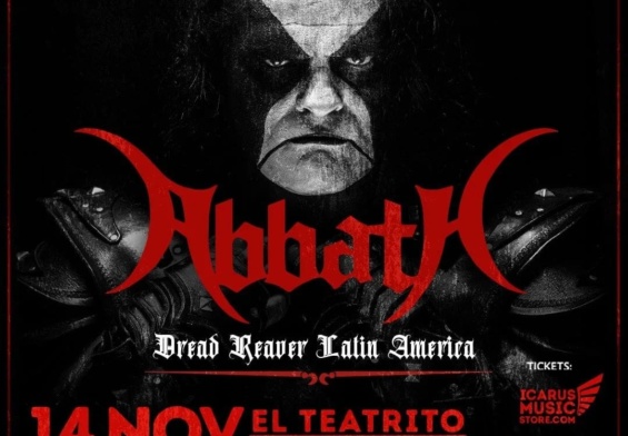 [Conciertos] – Abbath a pocos dias su llegada a Argentina ¡El Rey esta de vuelta!