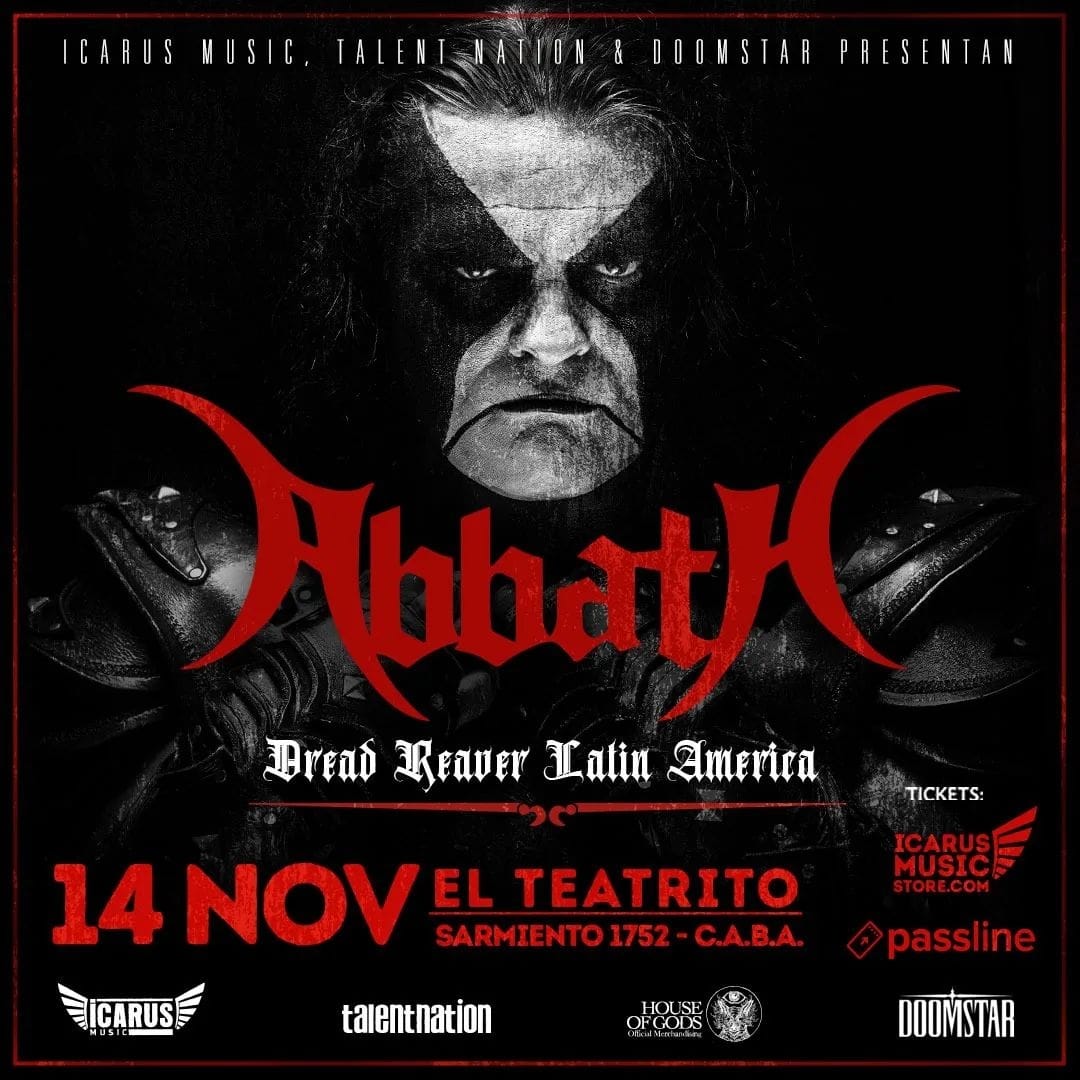 [Conciertos] – Abbath a pocos dias su llegada a Argentina ¡El Rey esta de vuelta!